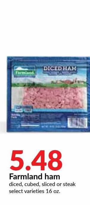 Hy-Vee Farmland Ham offer