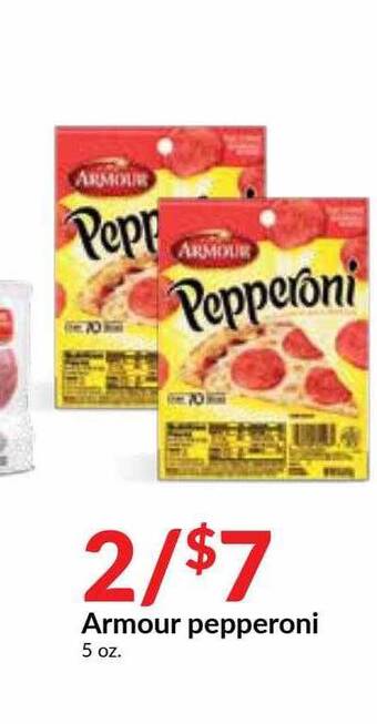 Hy-Vee Armour Pepperoni offer