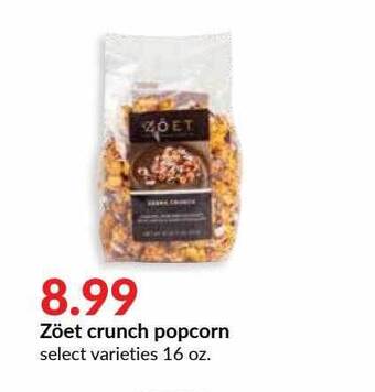 Hy-Vee Zöet Crunch Popcorn offer