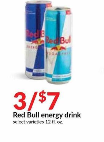 Hy-Vee Red Bull Energy Drink offer