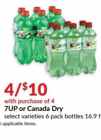 Hy-Vee 7Up Or Canada Dry offer