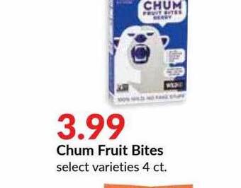 Hy-Vee Chum Fruit Bites offer