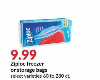 Hy-Vee Ziploc Freezer Or Storage Bags offer