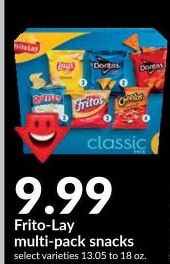 Hy-Vee Frito Lay Multipack Snacks offer