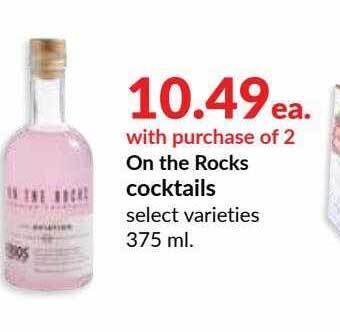 Hy-Vee On The Rocks Cocktails offer