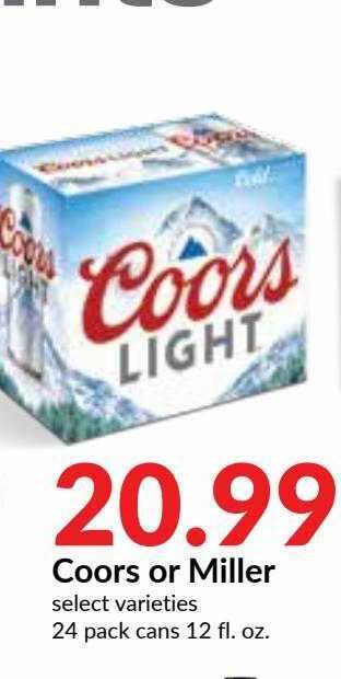 Hy-Vee Coors Or Miller offer