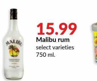 Hy-Vee Malibu Rum offer