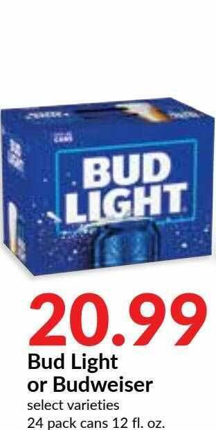 Hy-Vee Bud Light Or Budweiser offer