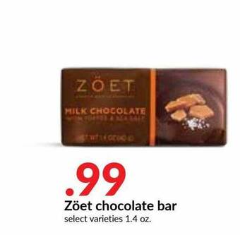 Hy-Vee Zöet Chocolate Bar offer
