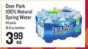 Lowes Foods Deer Park 100% Natural Spring Water offer