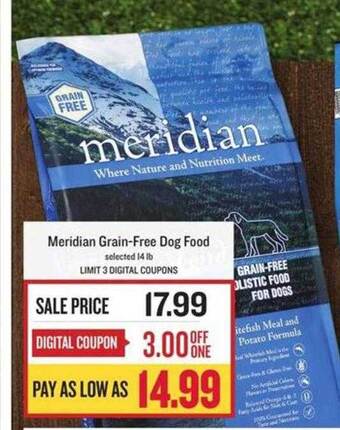 Lowes Foods Meridian Grain-free Dog Food offer