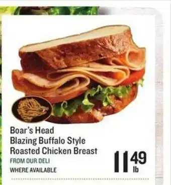 Lowes Foods Boar's Head Blazing Buffalo Style Roasted Chicken Breast offer