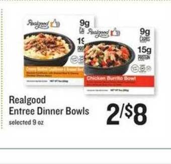 Lowes Foods Realgood Entree Dinner Bowls offer