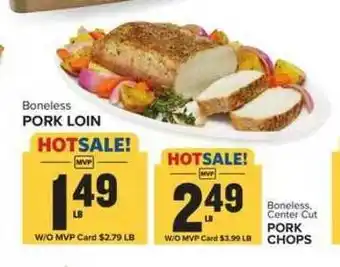 Food Lion Boneless Pork Loin , Boneless Center Cut Pork Chops offer