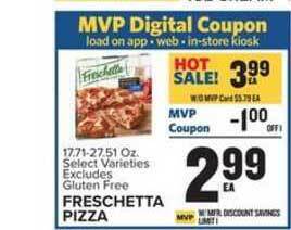 Food Lion Freschetta Pizza offer