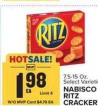 Food Lion Nabisco Ritz Crackers offer