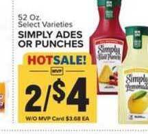 Food Lion Simply Ades Or Punches offer