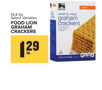 Food Lion Food Lion Graham Crackers offer