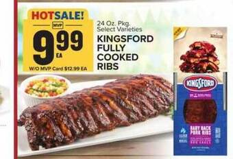 Food Lion Kingsford Fully Cooked Ribs offer