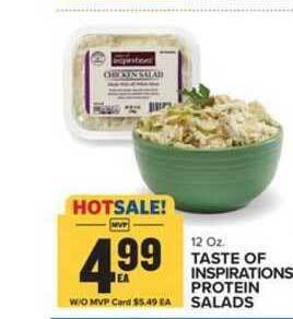 Food Lion Taste Of Inspirations Protein Salads offer