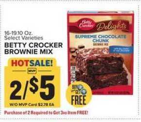 Food Lion Betty Crocker Brownie Mix offer