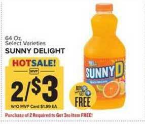 Food Lion Sunny Delight offer