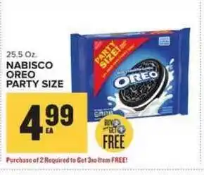 Food Lion Nabisco Oreo Party Size offer