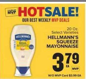 Food Lion Hellmann's Squeeze Mayonnaise offer