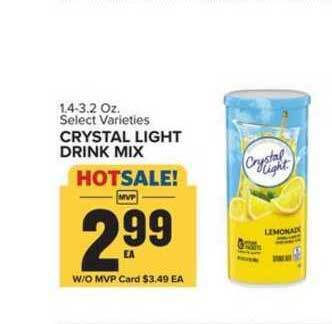 Food Lion Crystal Light Drink Mix offer