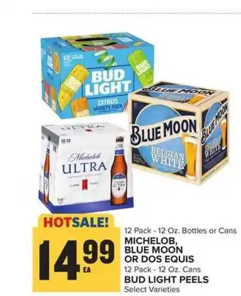 Food Lion Michelob, Blue Moon Or Dos Equis , Bud Light Peels offer