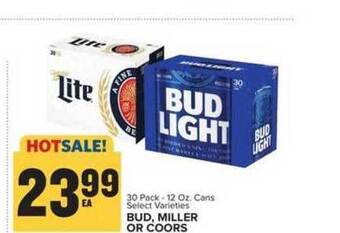 Food Lion Bud, Miller Or Coors offer