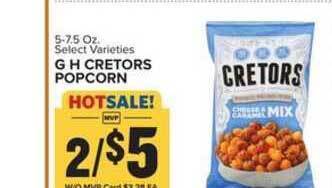Food Lion G H Cretors Popcorn offer