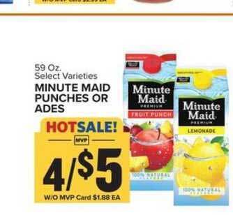 Food Lion Minute Maid Punches Or Ades offer