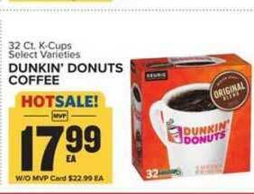 Food Lion Dunkin' Donuts Coffee offer