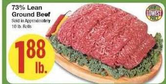 73% Lean Ground Beef