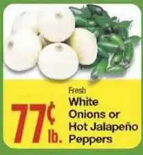 Amigos United Fresh White Onions Or Hot Jalapeno Peppers offer