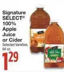 100% Apple Juice Or Cider