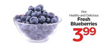 Edwards Food Giant Fresh Blueberries offer
