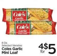 Edwards Food Giant Coles Garlic Mini Loaf offer