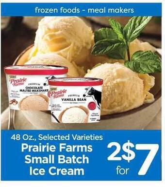 Edwards Food Giant Prairie Farms Small Batch Ice Cream offer