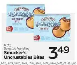 Edwards Food Giant Smucker's Uncrustables Bites offer