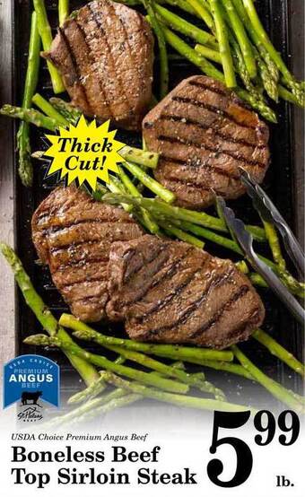 Harvest Foods Boneless Beef Top Sirloin Steak offer
