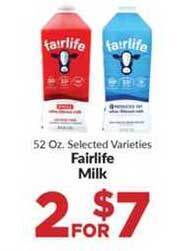 Homeland Market Fairlife Milk offer