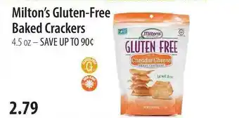 Market of Choice Milton's Gluten-Free Baked Crackers offer