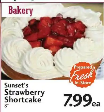 Sunset Foods Sunset's Strawberry Shortcake offer