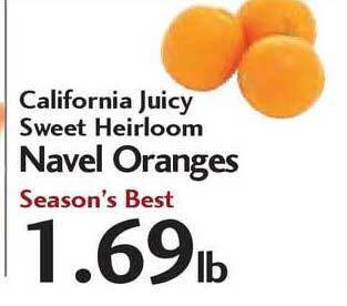Sunset Foods California Juicy Sweet Heirloom Navel Oranges offer