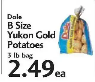 Sunset Foods Dole B Size Ykon Gold Potatoes offer