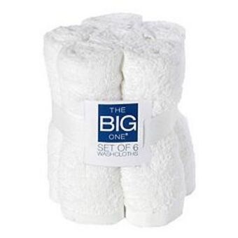 Kohl's The big one® solid 6-pack washcloths offer