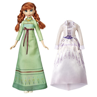 Walmart Disney Frozen 2 Arendelle Anna Doll Includes Dress, Nightgown And Shoes offer