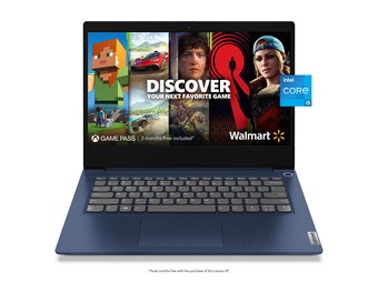 Walmart Lenovo Ideapad 3i, 17.3", Intel Core i5-1135G7, 8GB, 256GB NVMe TLC SSD, Intel Iris Xe Graphics, Abyss Blue, Windows 11 Home, offer